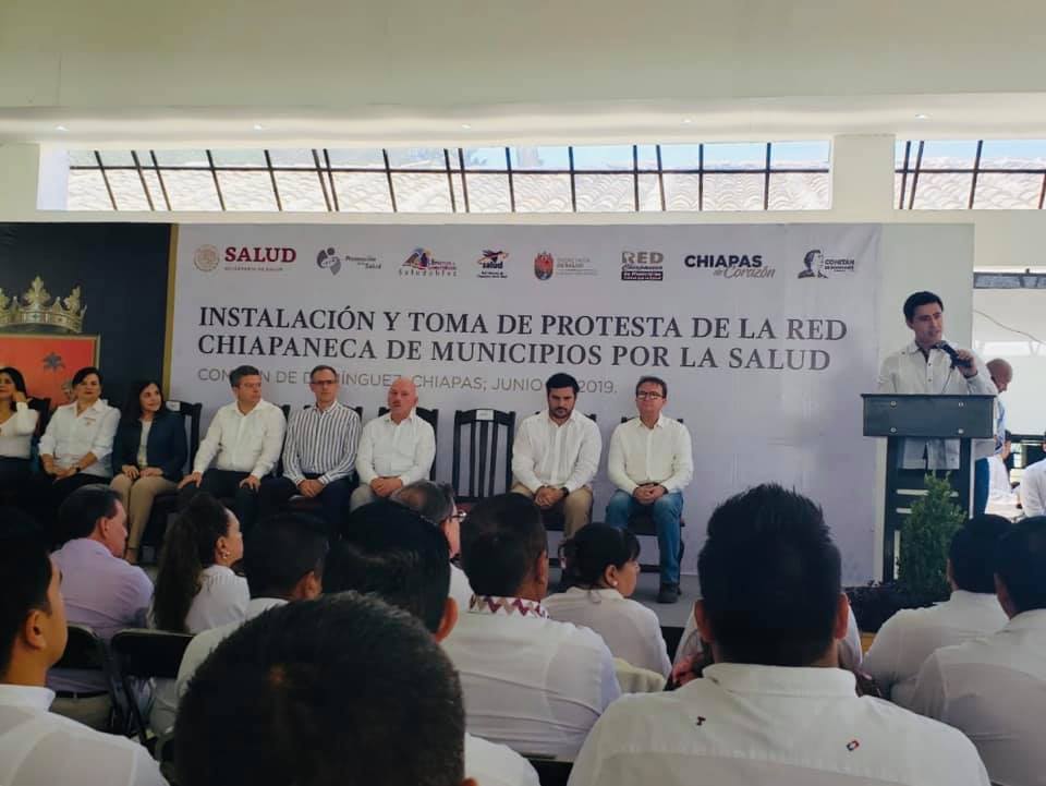 acto de Instalación y Toma de Protesta de la Red Chiapaneca de Municipios por la Salud 2019